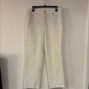 Escada White Straight Leg Jeans Size 40 US 10